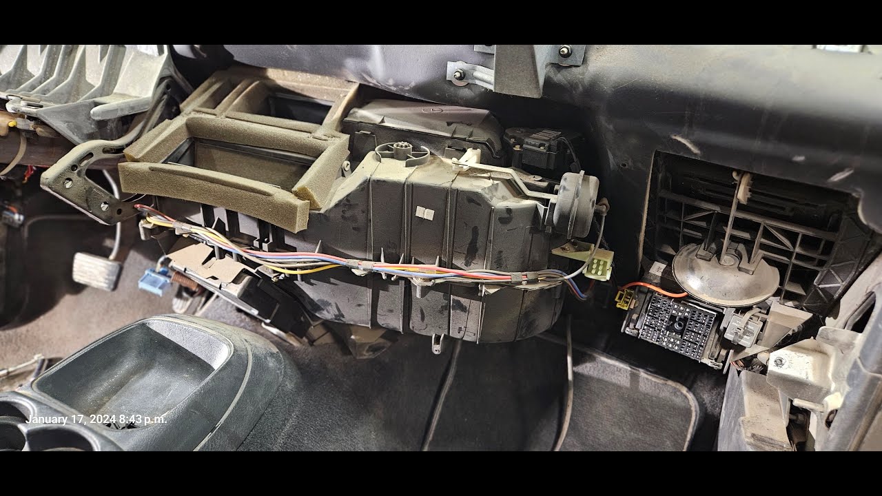 1998 GMC Jimmy heater core & blend door replacement Part 1