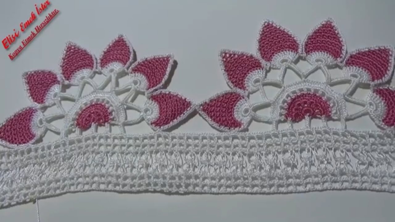Ceyizlerin vazgeçilmezi olacak tığ işi  Havlu Kenarı Modelim sizlerle! 120 #knitting