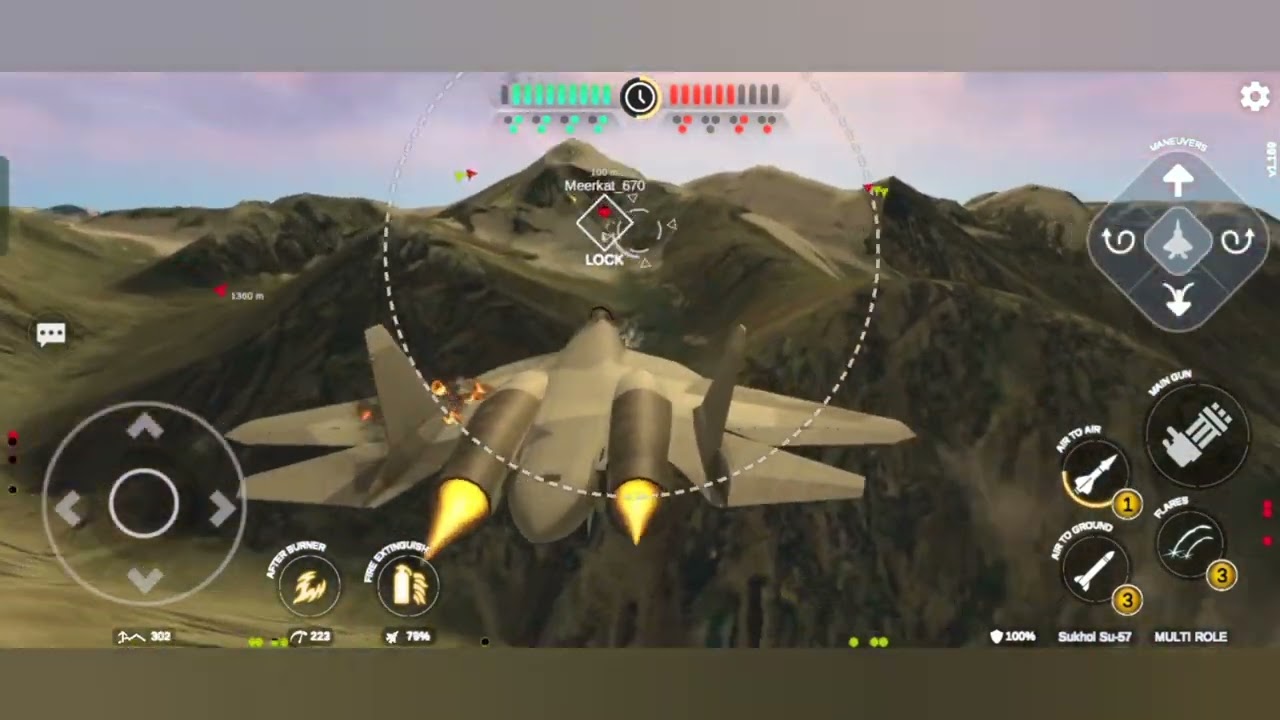 AeroMayhem PVP: Air Combat Ace ( Sukhoi Su-57 multi role aircraft)