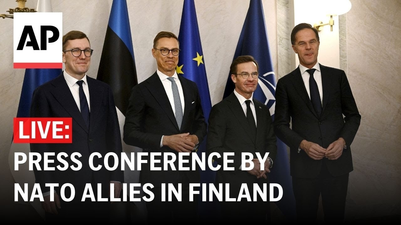 LIVE: NATO allies hold a news conference after summit in Finland