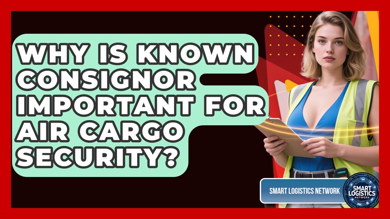 Why Is Known Consignor Important For Air Cargo Security? - Smart Logistics Network