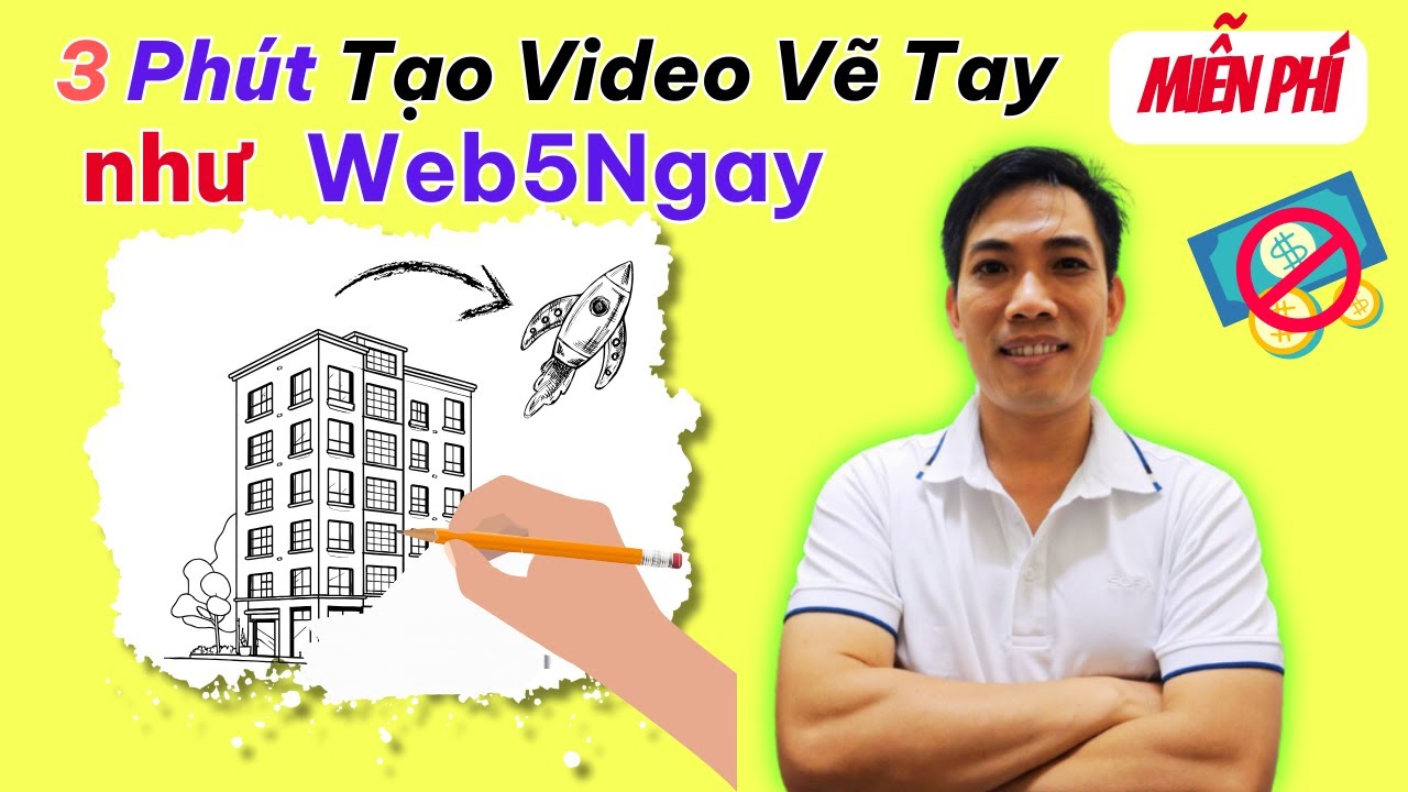 3 Phút Tạo Video Giống Web5Ngay | Làm Video Vẽ Tay Hoàn Toàn Miễn Phí Bằng Canva | 2024