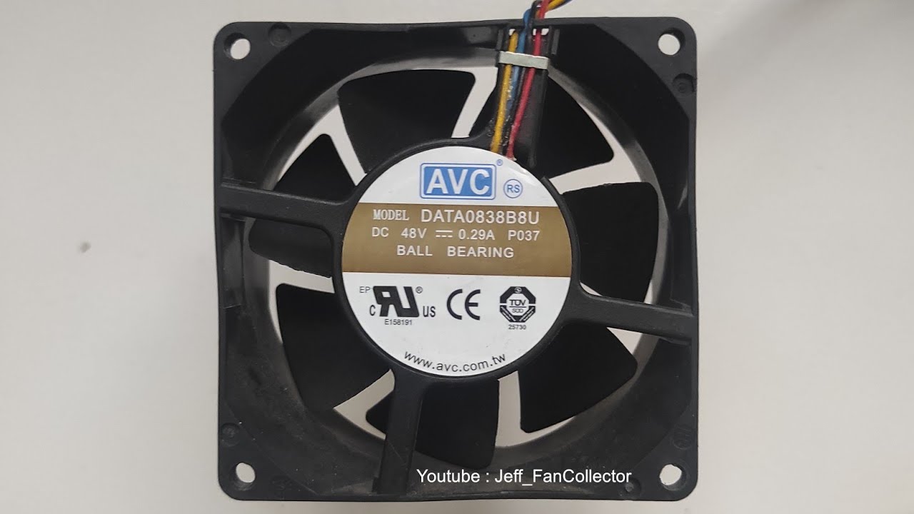 AVC Fan DATA0838B8U 48V 0.29A 6300rpm 8038 4wire Ball Bearing San Ace OEM Server Fan Made In Taiwan