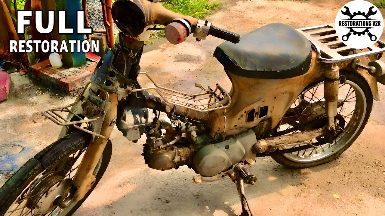 От ржавого до вечного: Полная реставрация Honda Super Cub 50cc 1981 года #реставрация #asmr #хонда