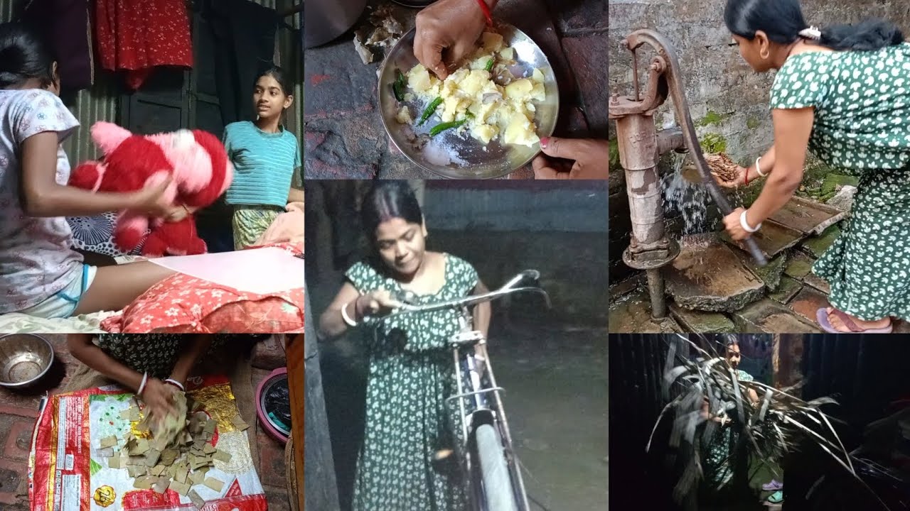যদি ঝড় আসে বা বৃষ্টি হয় ওই জন্য আগেই দেখো সব গুছিয়ে নিলাম।