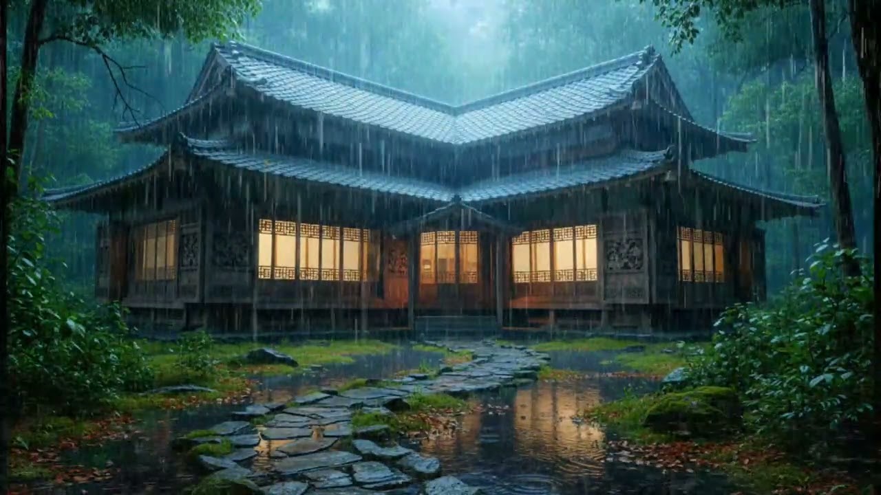 Relax and Sleep with Rain Sound | Peaceful Rain Ambience for Stress Relief & Sleep