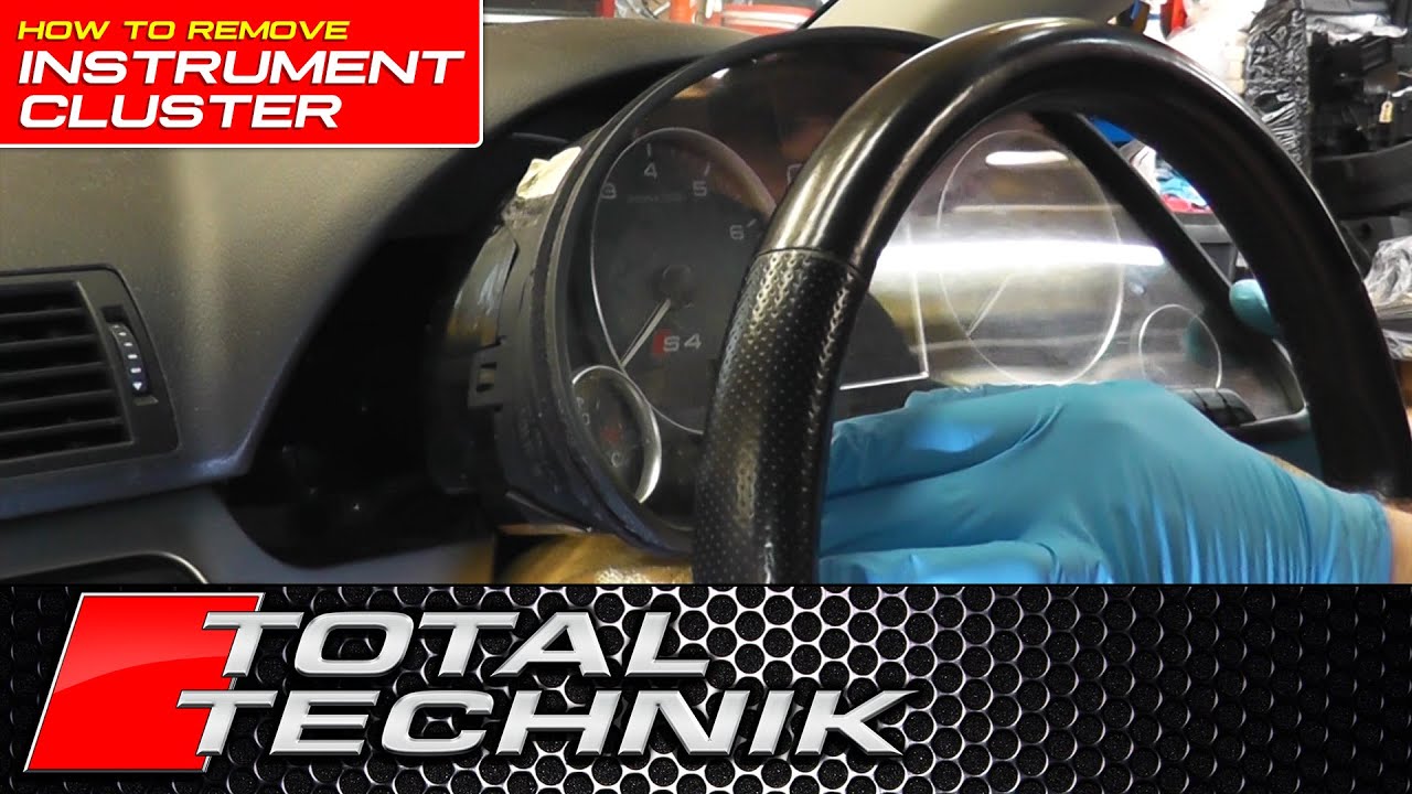 How to Remove Instrument Cluster (Speedo) - Audi A4 S4 RS4 (B6 B7)