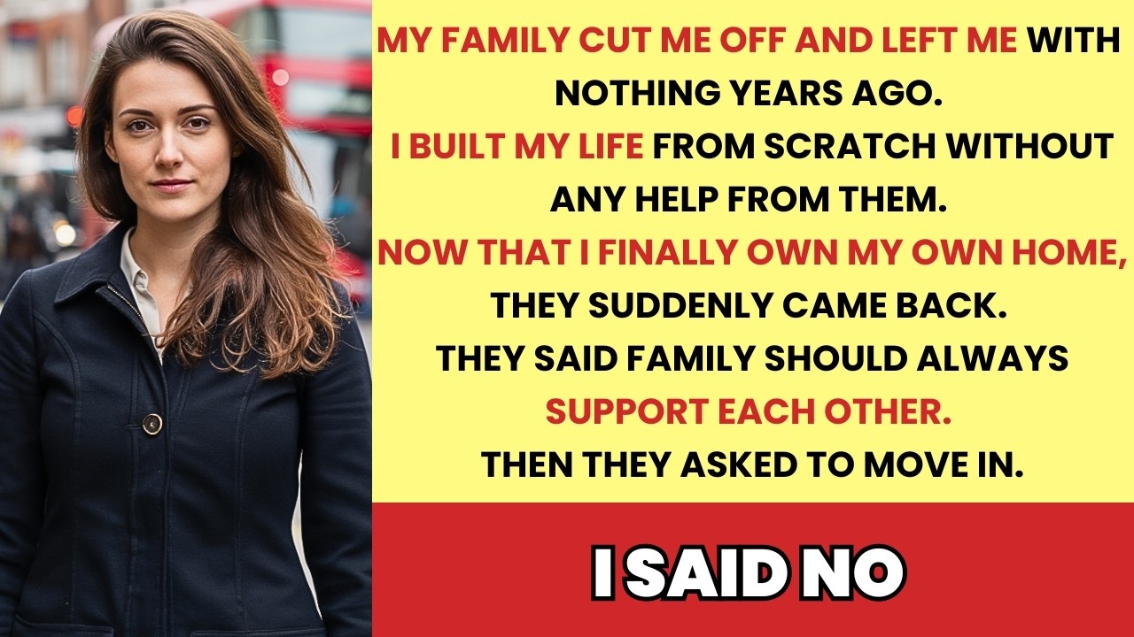 I Built My Life From Nothing After My Family Cut Me Off—Now They Want To Move In