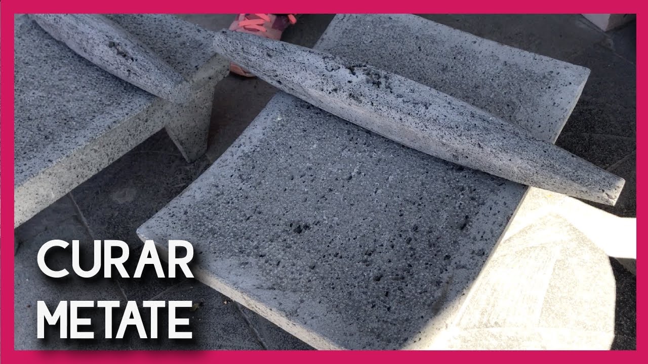 Cómo curar un metate o un molcajete de piedra volcánica
