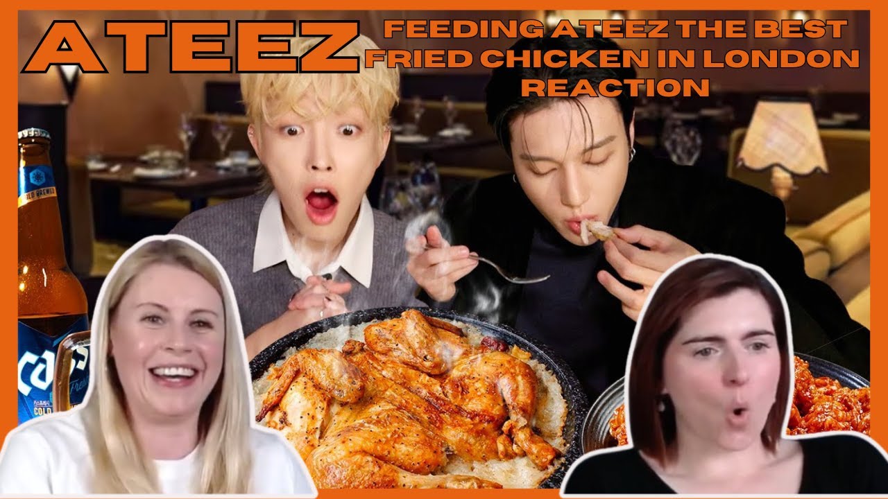 ATEEZ: Feeding ATEEZ The Best Fried Chicken In London - Reaction