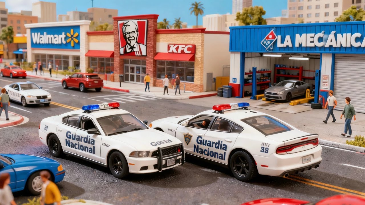 GUARDIA NACIONAL nuevos camiones‼️Mini ciudad‼️