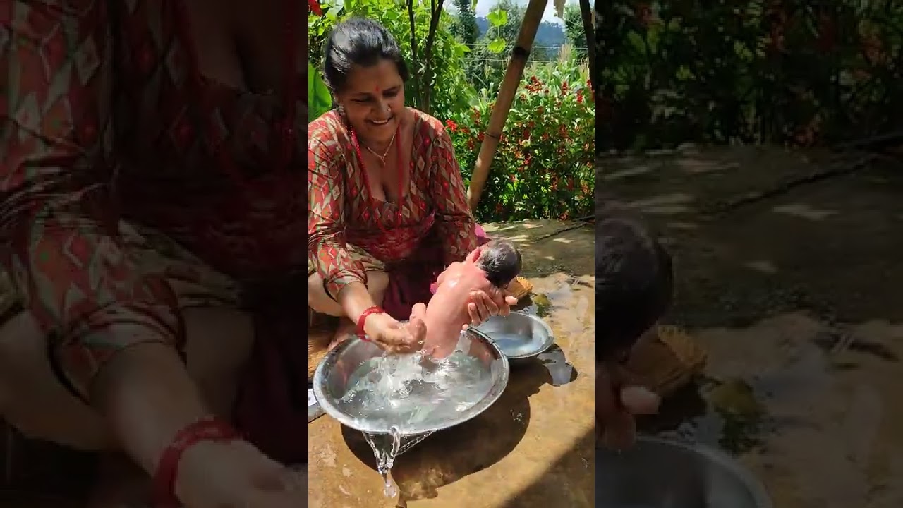 1st baby bath ceremony (memory)