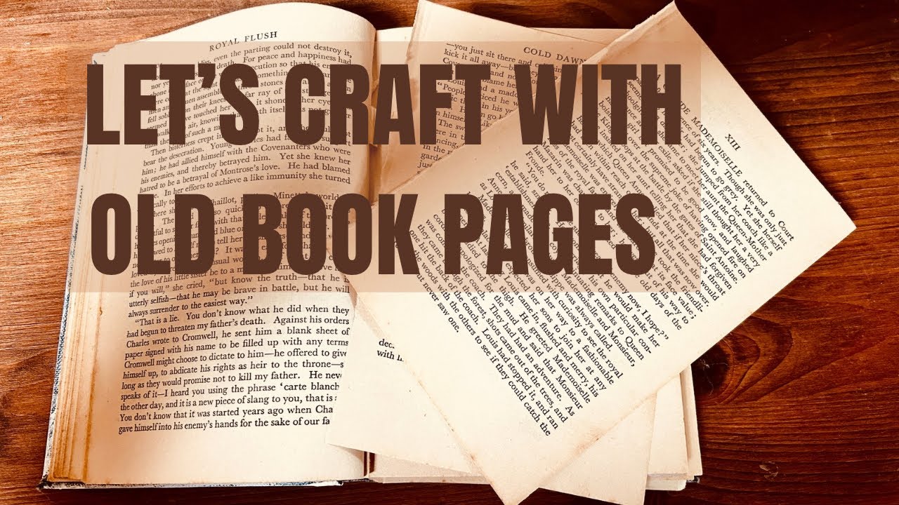 Creative Projects Using Old Book Pages | Craft Tutorial  #diy #upcycling #recycledart