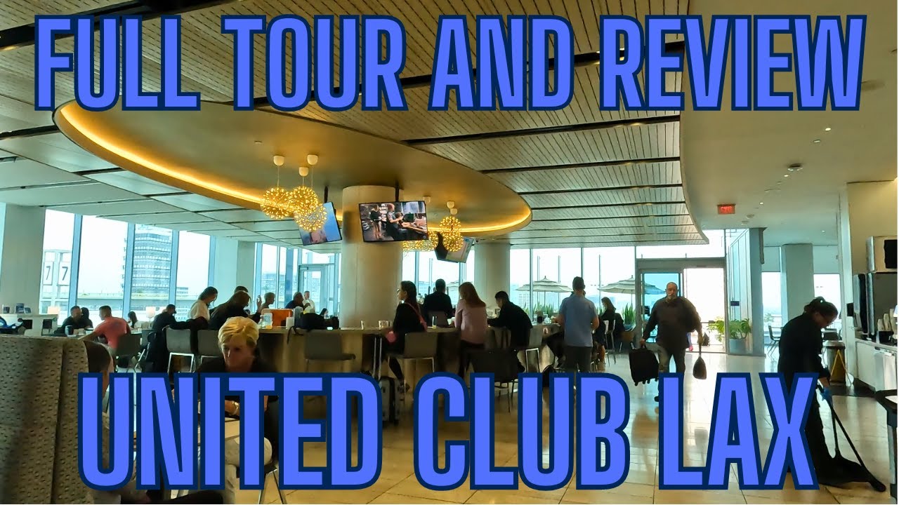 Full Tour of the United Club LAX Los Angeles Airport in May 2024
