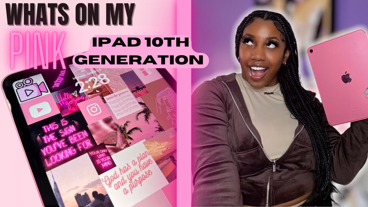ЧТО НА МОЁМ 💕РОЗОВОМ💕 iPad 10-го поколения 2023 г. *Рекомендации приложений + iOS 16 + Розовая эс...
