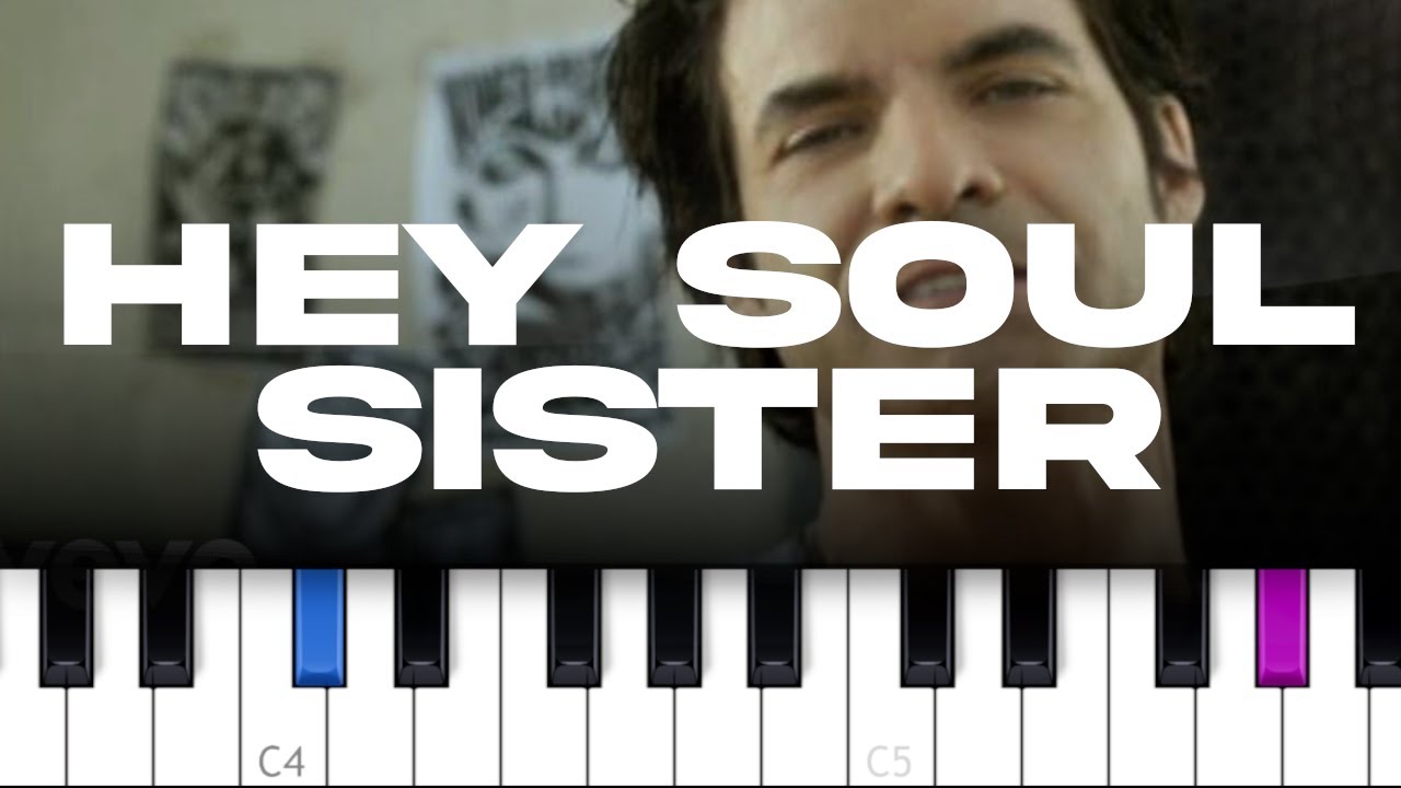 Train - Hey Soul Sister  (piano tutorial)