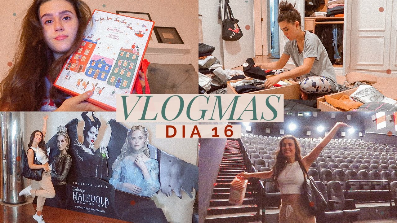 ARRUMANDO MEU GUARDA ROUPA  🙌🏼& DIA DE CINEMA 😍! - Vlogmas | Lorrine Vlog