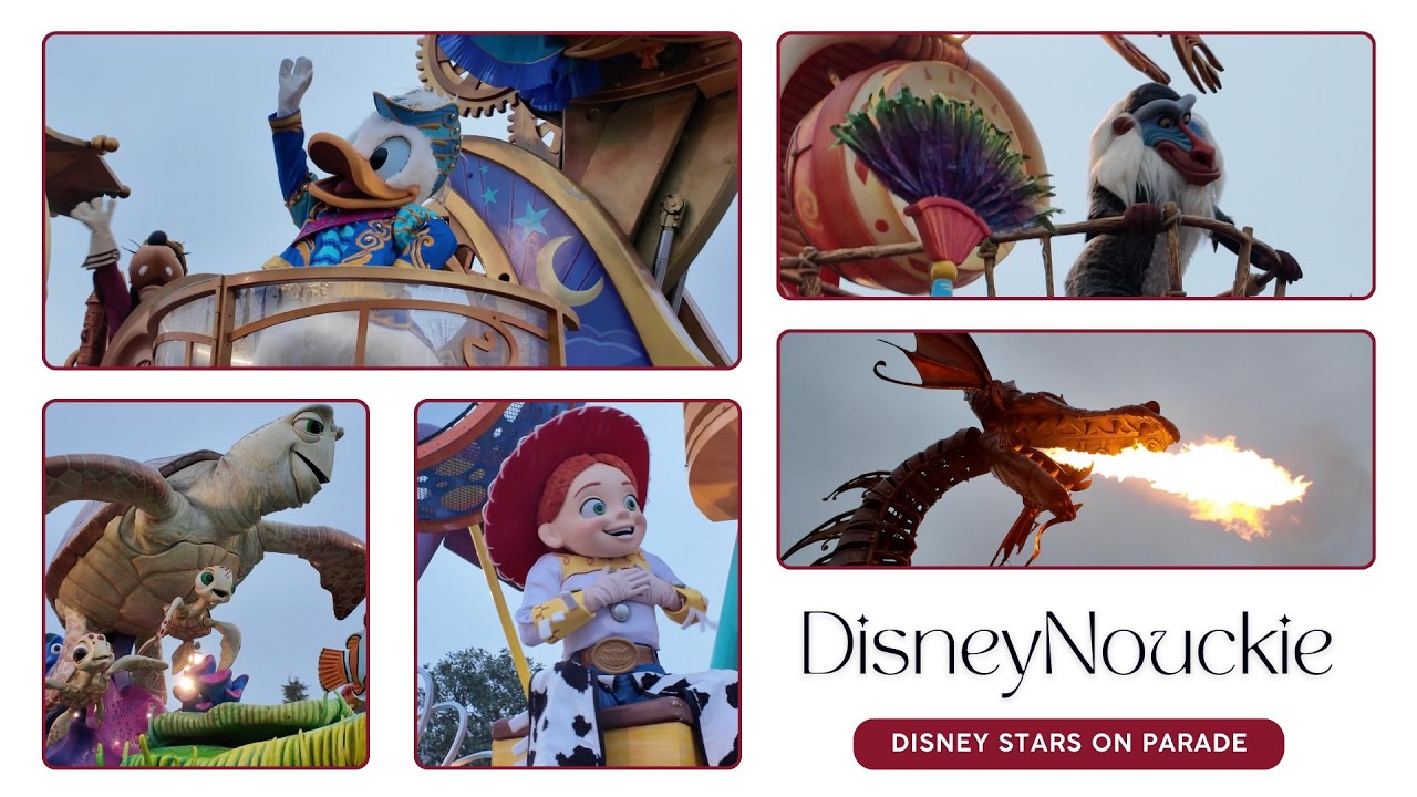 Disney Stars On Parade on a rainy day @ Disneyland Paris 🩵 ~ February 2026