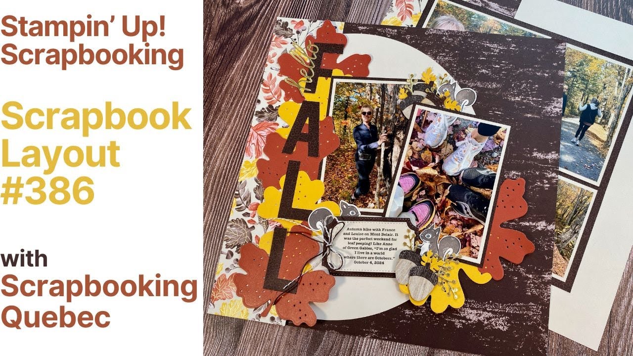 Макет альбома № 386 (Stampin' Up! Scrapbooking)