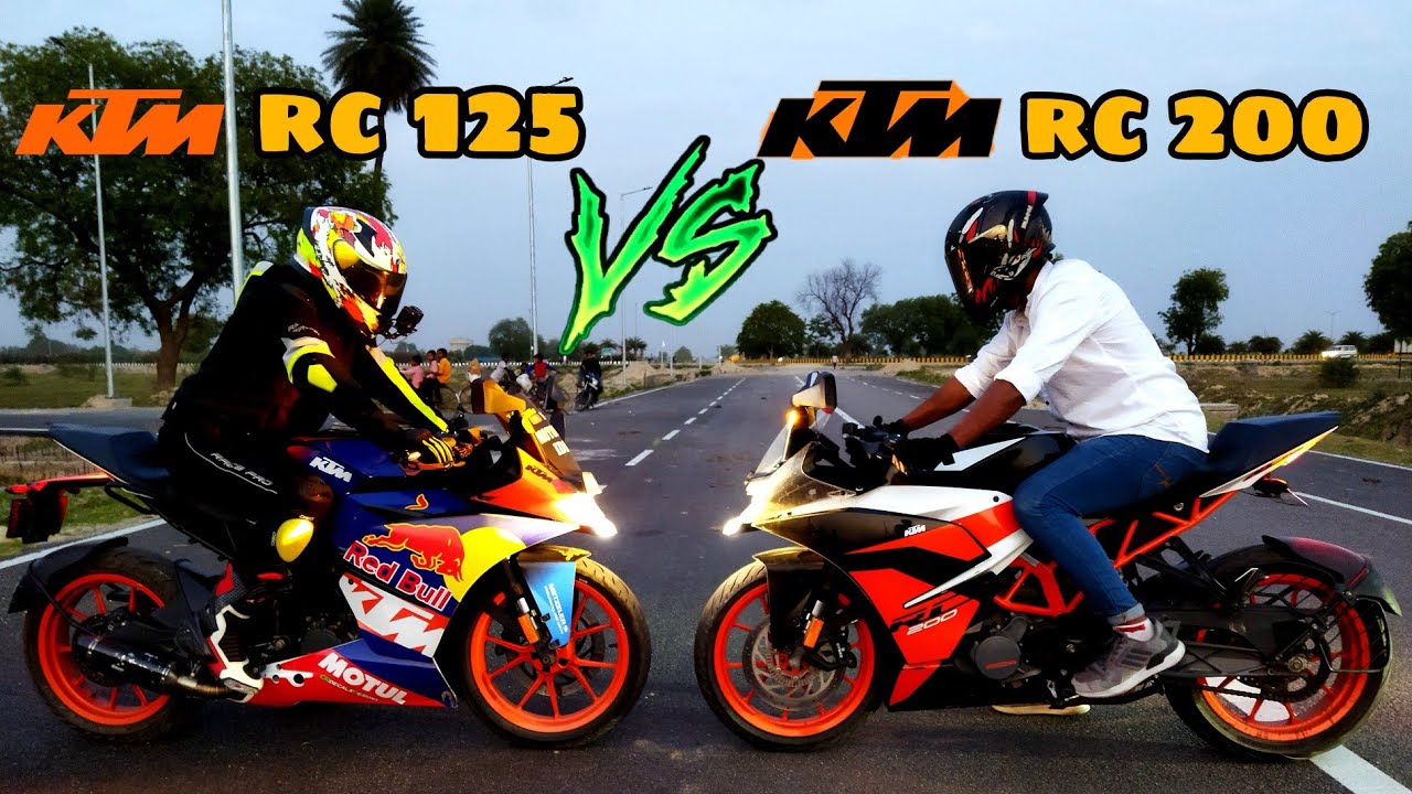 ktm rc 200 bs4 vs ktm rc 125 bs4 / ktm rc 125 mod vs ktm rc 200 stock / ktm rc top end performance /