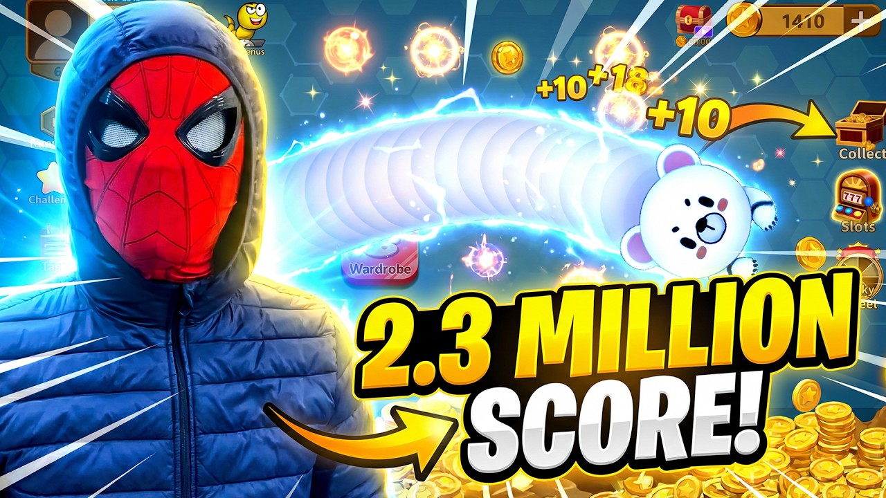 2.3 MILLION SCORE in Snake Zone 😱 Insane High Score Gameplay | #gaming #snakegame #hungrysnake