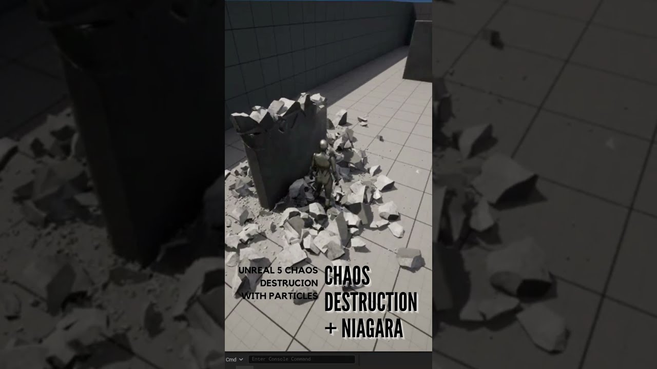 Unreal Engine 5 - Chaos destruction and Niagara Integration