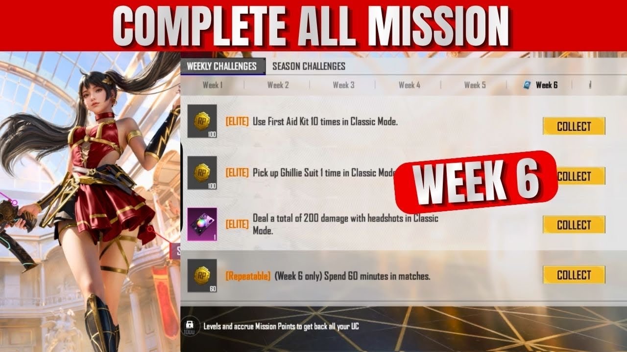 A19 ROYALE PASS WEEK 6 MISSIONS | HOW TO COMPLETE WEEK 6 ALL RP MISSIONS PUBG & BGMI