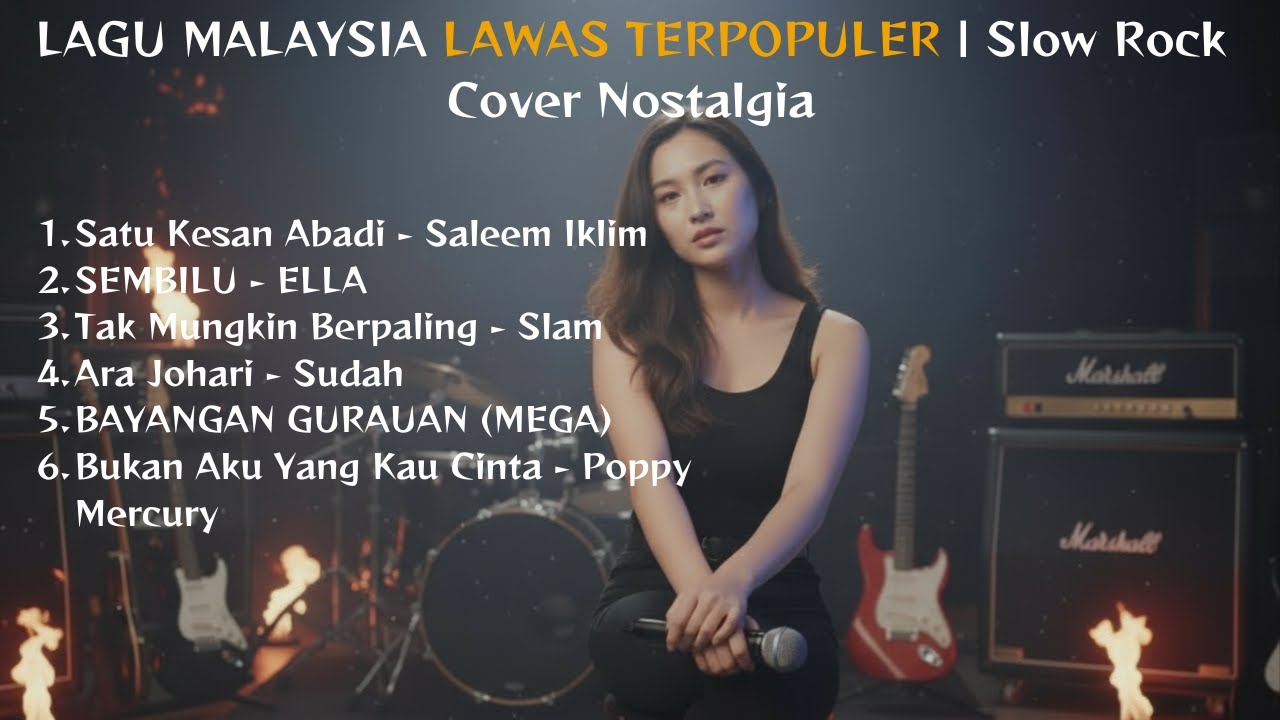 LAGU MALAYSIA LAWAS TERPOPULER | Slow Rock Cover Nostalgia