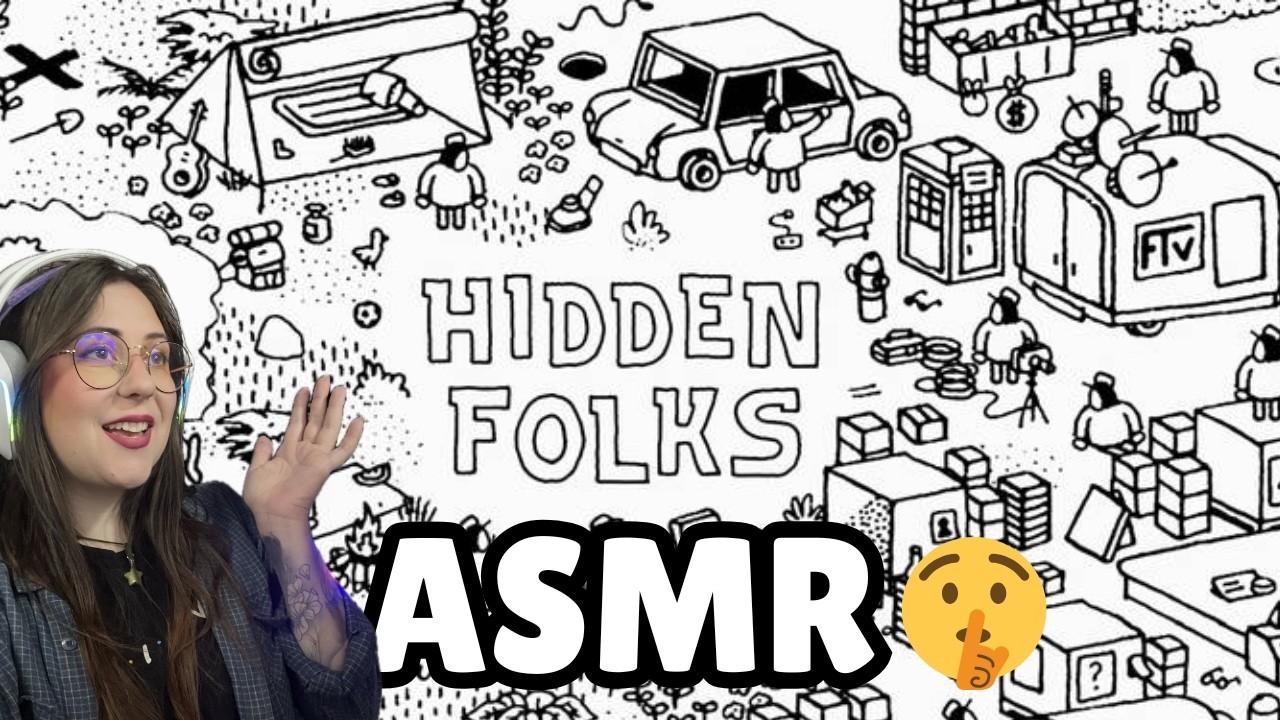 ASMR ⛺ Hidden Folks 🚗 Object finding game! 🐤 Part One