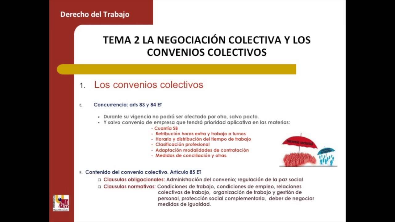 Lec016 La negociación colectiva y los convenios colectivos (umh1444sp 2014-15)