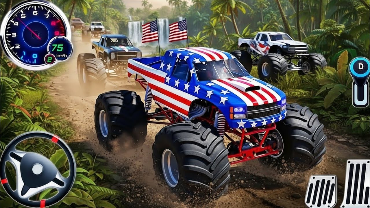 4x4 Monster Truck Offroad Derby 🛻 | US Mud & Rock Racing Simulator Gameplay
