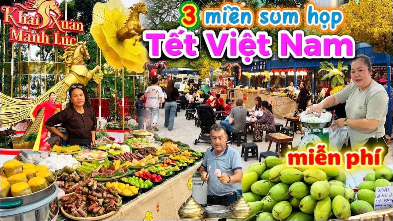 1158. Sài Gòn - Lễ hội Tết Việt 2026 tại nhà văn hoá Thanh Niên đẹp, đông vui và hoàn toàn miễn phí
