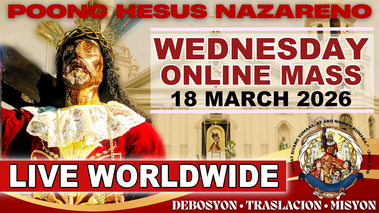 QUIAPO CHURCH LIVE MASS TODAY · 18 MARCH 2026 · WEDNESDAY (HEALING MASS)