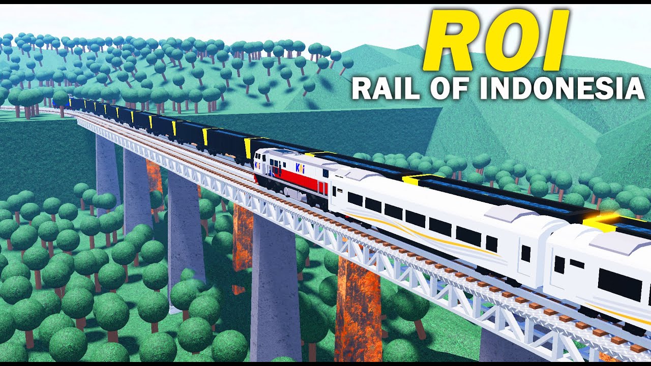 Dinas Kereta Api Di ROI | Rails Of Indonesia | Roblox Indonesia