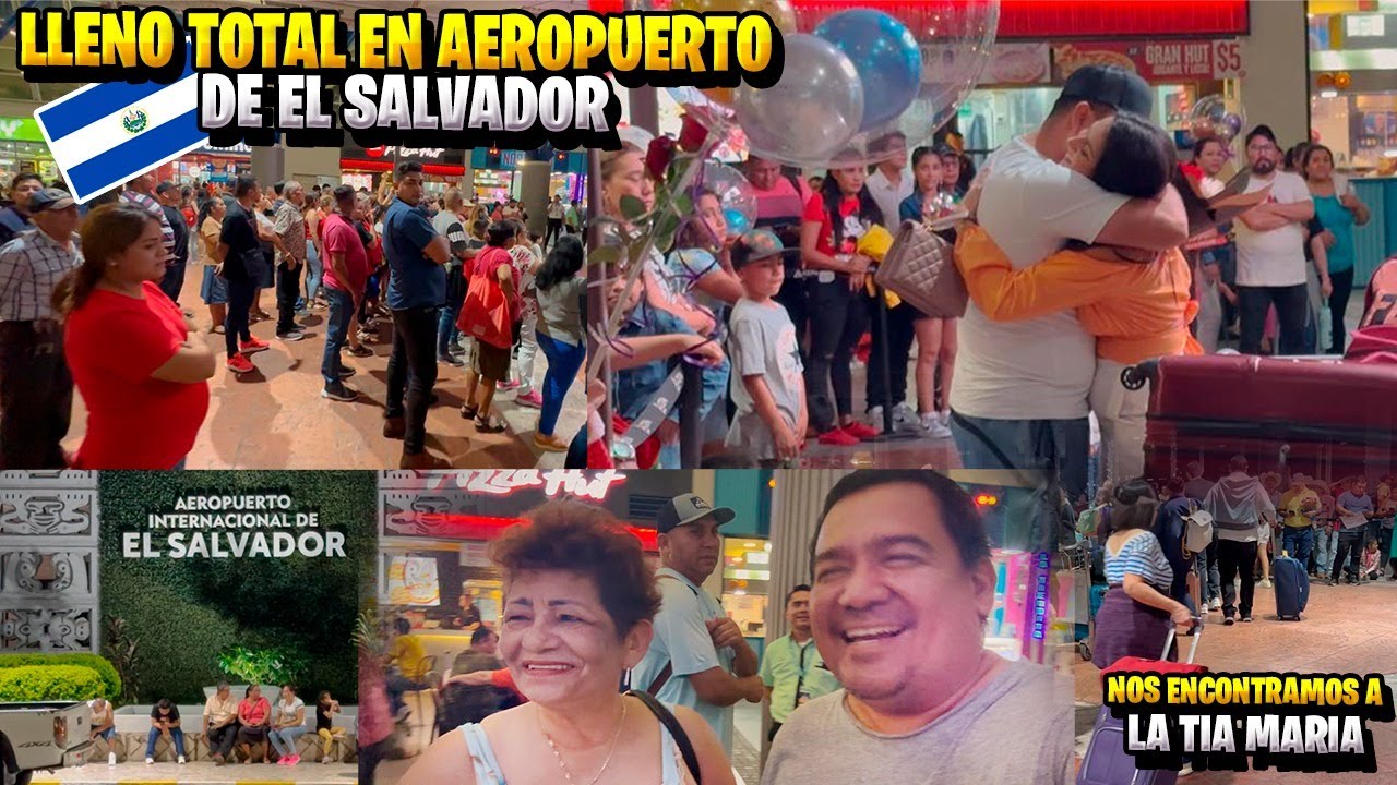 ASI DE LLENO ESTA EL AEROPUERTO INTERNACIONAL DE EL SALVADOR Youtubero Salvadoreño