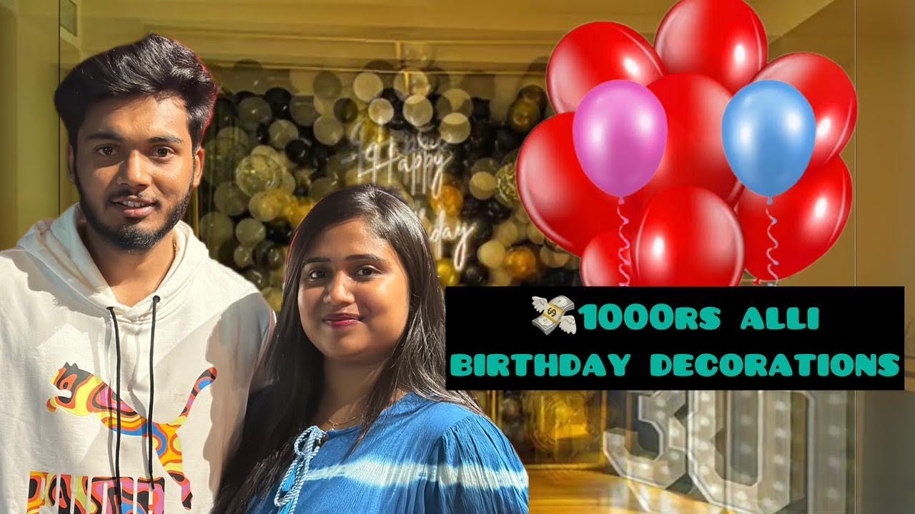 1000rs ge birthday decoration 🎉||