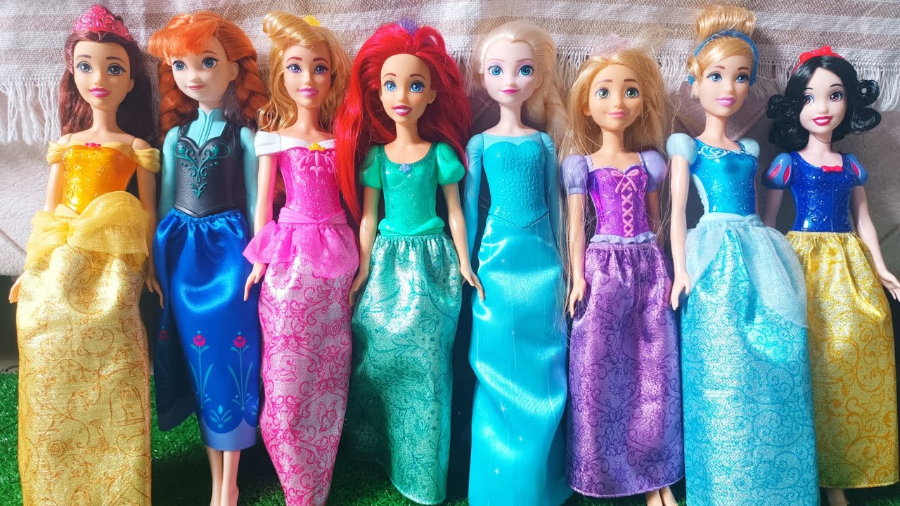 Disney Princess Doll Makeover ~ DIY Miniature Ideas for Barbie   Wig, Dress, Faceup, and More! DIY 