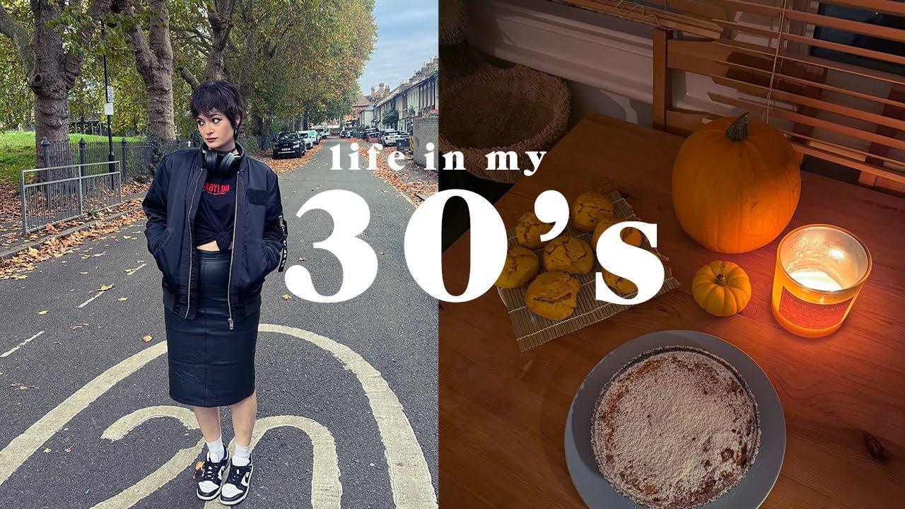 Life in my thirties in London #10 💌 Pumpkin carving, baking a pie, crochet group, Japanese Food!