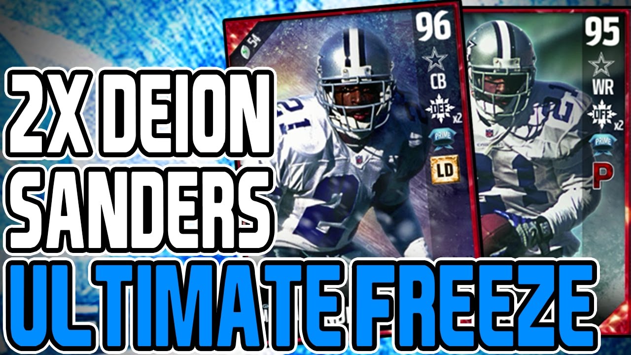 DOUBLE DEION SANDERS! MADDEN 17 ULTIMATE FREEZE FROST MASTER SET MADDEN 17 NEW ULTIMATE FREEZE PROMO