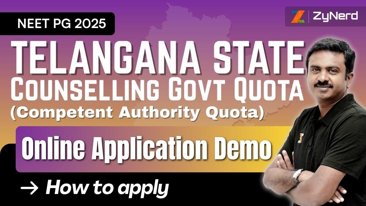 Telangana State Counselling Govt Quota - How to apply | Online Application Demo | NEET PG 2025