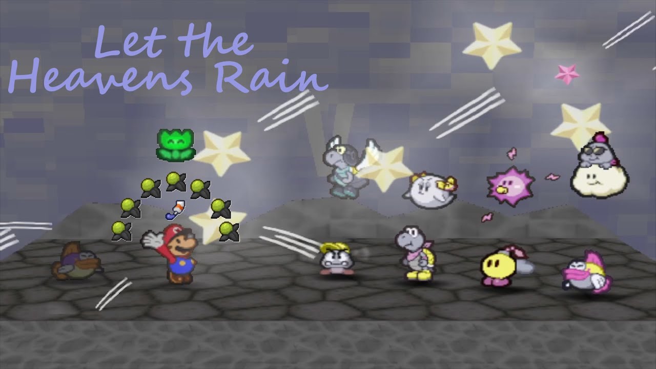 Paper Mario Dark Star Edition: Light Partners fight with Mega Curse (3x)