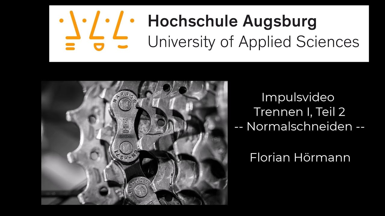Impulsvortrag Trennen I Teil 2, Fokus Feinschneiden, Dozent: Florian Hörmann