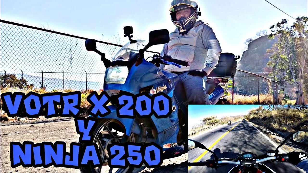 VORT X 200 Y KAWASAKI NINJA 250R/ PRUEBA EN CARRETERA CON MUCHAS CURVAS