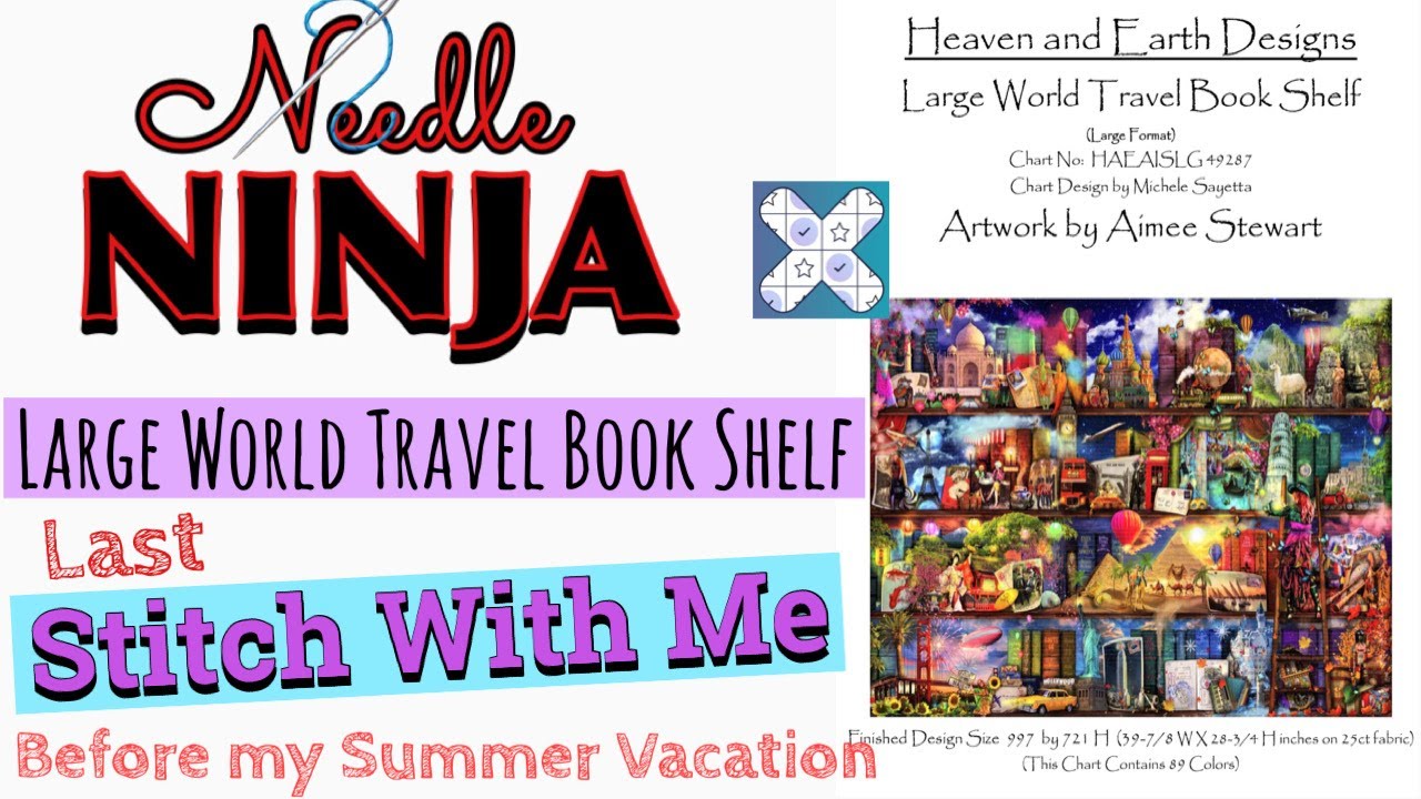 Flosstube #111 / Stitch with Me / HAED / Traveler Bookshelf
