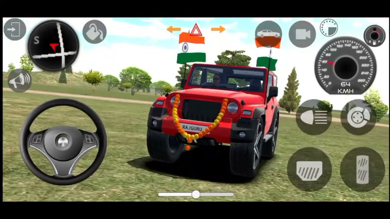 Modified Mahindra Thar😈Games:Indian Red Thar (Gadi Wala Games) Car Game Android Game - #2026