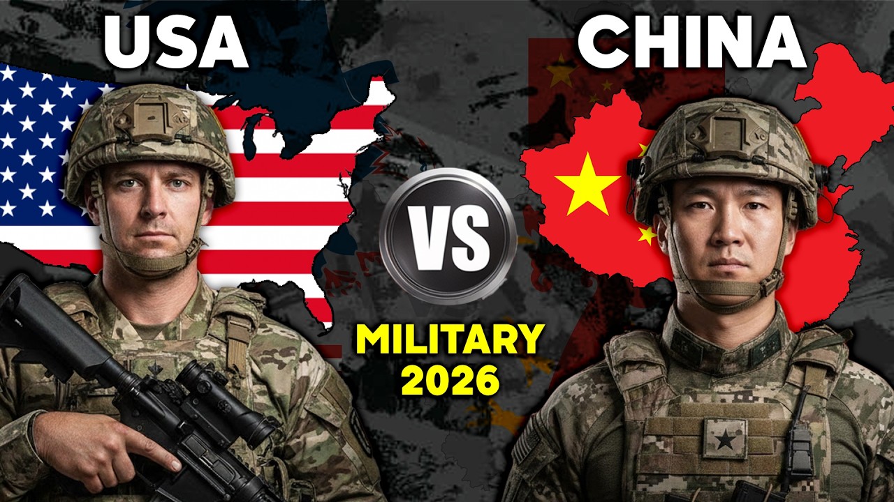 US vs China Military Strength Comparison (Navy, Air Force, Nukes)