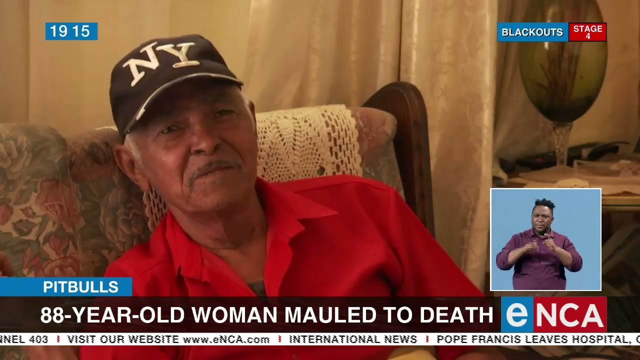 Elderly woman mauled to death by pitbulls