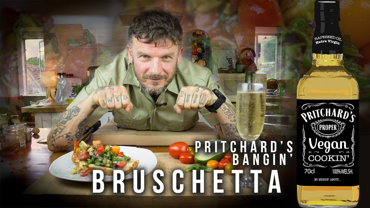 Vegan Bruschetta - Pritchard's Proper Vegan Cookin'