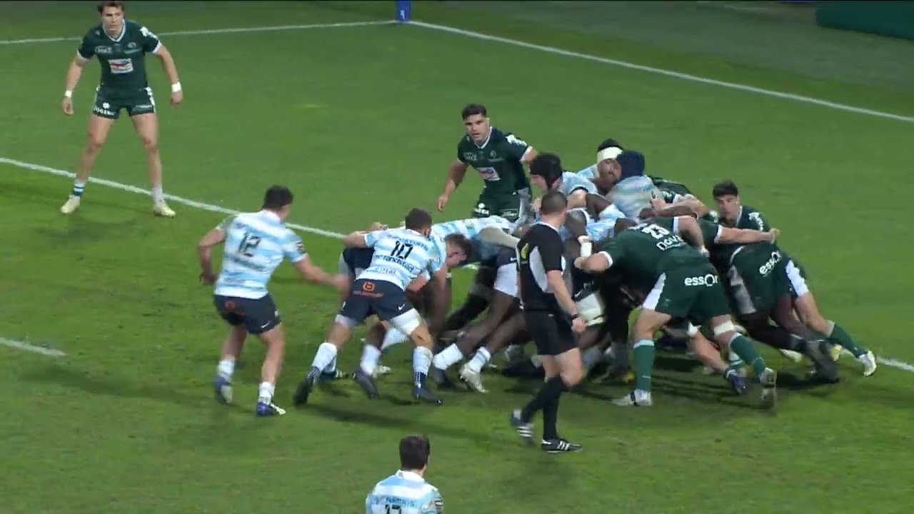 TOP 14 - Essai de Janick TARRIT (R92) - Section Paloise - Racing 92 - Saison 2022/2023