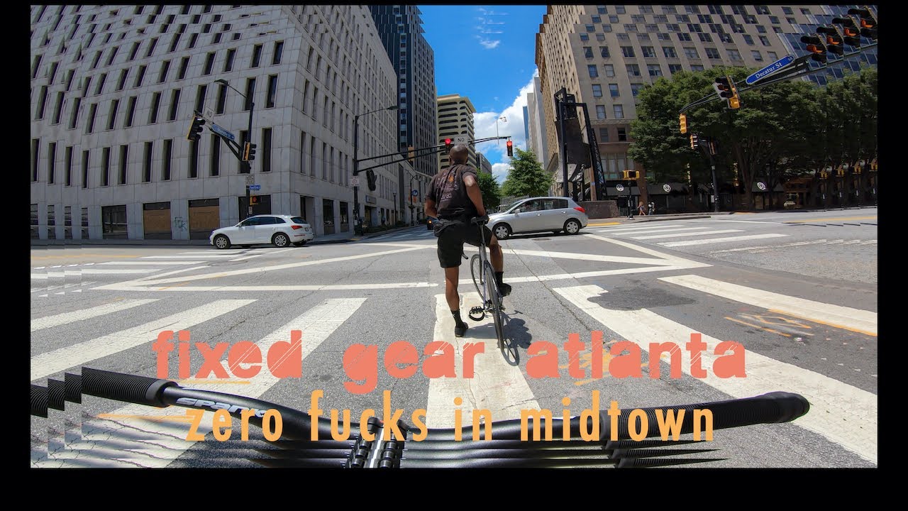 Zero Fucks Fixed Gear in Midtown Atlanta